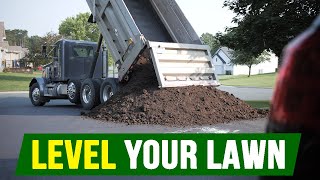 How to LEVEL Your LAWN During a RENOVATION [upl. by Avik]