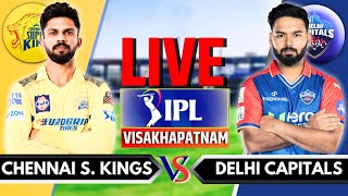 IPL 2024 Live CSK vs DC Live Match  IPL Live Score amp Commentary  Chennai vs Delhi Live Match [upl. by Olra]