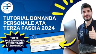 Tutorial Domanda Personale ATA Terza Fascia 2024 [upl. by Enyahs]