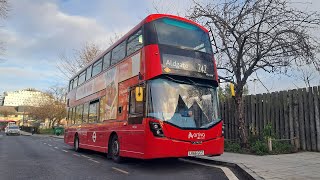 FRV Route 242  Homerton Hospital  Aldgate  HV244 LK66 GCZ [upl. by Edea]