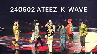 240602 ATEEZ KWAVE CONCERT INKIGAYO quotWork  Bouncy  The Real 멋“ [upl. by Haig]