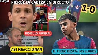 💥 EL BARÇA DE FLICK INTRATABLE y ASI REACCIONAN EDU AGUIRRE PROTAGONIZA RIDICULO MUNDIAL en DIRECTO [upl. by Nixon543]