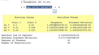 Minitab Nonlinear Regression [upl. by Budge]