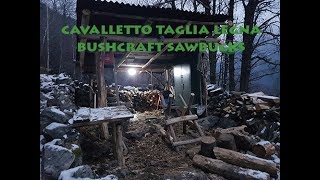 Come costruire un cavalletto taglia legna stile Bushcraft  How to make a Bushcraft sawbuck [upl. by Ame]