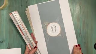 Partecipazione di matrimonio fai da te con busta  DIY wedding invitation complete with envelope [upl. by Ripley]