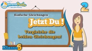 Einfache Gleichungen  Klasse 6 ★ Übung 2 [upl. by Scrivings]