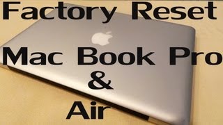 How to  Factory Reset  Hard Reset Your MacBook Pro amp Air Easiest Method [upl. by Kilk]