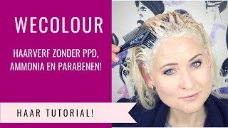 HAARVERF ZONDER PPD AMMONIA EN PARABENEN  WECOLOUR REVIEW  Dazzling Beauty [upl. by Nnaeel626]