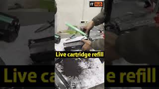 Cartridge Refilling 12A  Toner refill  HP laser  HP Laser jet  Canon printer toner refilling [upl. by Ecnaret]