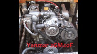 Moteur Yanmar 2GM20F composantes hivernisation [upl. by Akemet]