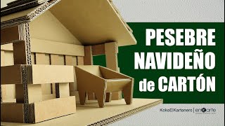 PESEBRE NAVIDEÑO de CARTÓN DIY ♻️ Ecológico Creativo  Navidad EcoAmigable  Tutorial paso a paso [upl. by Dougall]