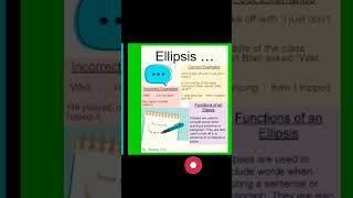 What is Ellipsis How To Use Ellipsis In English Writing  1 Minute English Grammar tips [upl. by Calida]