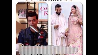 Virushka Wedding  Karan Johars Reaction [upl. by Laumas]