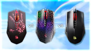 The Difference Between Bloody A60 Bloody A70 and Bloody ABedless Mouse Comparison [upl. by Kassel]