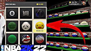 NBA 2K22 HOW TO USE AND EQUIP YOUR OWN BASKETBALL IN THE NEIGHBORHOOD NBA 2K22 CUSTOM BALL AT PARK [upl. by Dira]