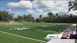 BethuneCookman University unveils firstever oncampus football practice field [upl. by Liddy]