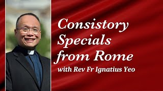 Consistory Specials from Rome  Rev Fr Ignatius Yeo [upl. by Anuayek]