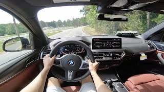 2022 BMW X3 xDrive30i POV ASMR Walkaround and Test Drive [upl. by Nigen]