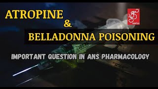 ATROPINE  BELLADONNA POISONING  ANS PHARMACOLOGY  IN TAMIL Pharmacology [upl. by Suoirrad]