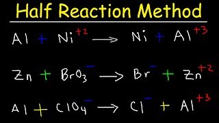 Half Reaction Method Balancing Redox Reactions In Basic amp Acidic Solution Chemistry [upl. by Emor]