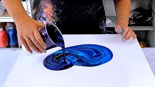 My FAVORITE Acrylic Pouring Techniques Using Just Paint and Water [upl. by Mayberry]