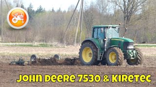 Tillage 2024  John Deere 7530 amp Kiretec leveling harrow [upl. by Ingaberg]