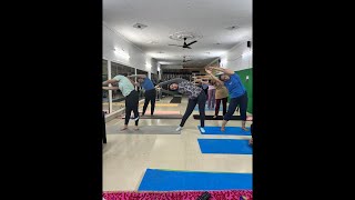 Enjoy beautiful asanas with wonderful strechesMorning Yoga session with Dr Sandhya [upl. by Nnahaid]