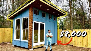 How I Built A Tiny Home DIY Full Exterior Build [upl. by Rubin]