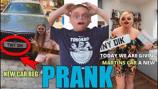 We changed his CAR registration 😱 PRANK [upl. by Leibman]