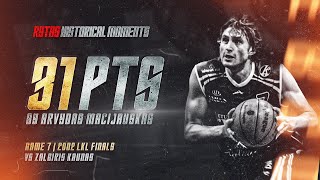 Arvydas Macijauskas Scores 31 Points In Game 7 vs Žalgiris  Rytas Historical Moments [upl. by Lubet]