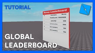 How to make a Global Leaderboard  Roblox Studio [upl. by Ainsley]