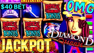 High Limit DIAMOND QUEEN Slot HANDPAY JACKPOT  High Limit Thunder Cash Slot HANDPAY JACKPOT [upl. by Courtney]