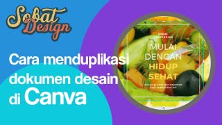 006 Menduplikasi dokumen desain di canva [upl. by Ohs]