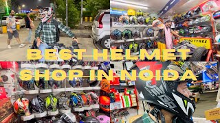 Cheapest Best amp Helmet Shop in Noida  Helmet amp Accessories Retail Shop  Starting Price 650 Rupees🔥 [upl. by Panayiotis]