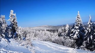 Superbes images relaxantes nature sous la neige en hiver drone  musique zen de Frantz Amathy [upl. by Older]