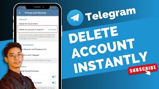 How to Delete Telegram Account Permanently Instantly [upl. by Airtemed467]