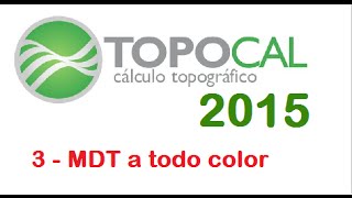 TopoCal 2015  MDT a todo color en AutoCad [upl. by Liw]