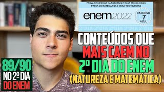 CONTEÚDOS QUE MAIS CAEM no 2º DIA do ENEM Matemática e Natureza [upl. by Ralyat]