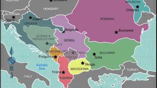 Future map of Balkans Serbia vanishing [upl. by Rie]