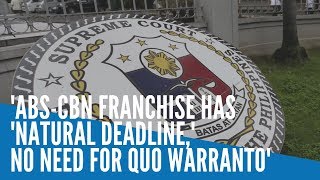 ABSCBN franchise has natural deadline no need for quo warranto — Gatchalian [upl. by Udella124]