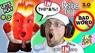 Lets Play DISNEY INFINITY 30 INSIDE OUT 5 Chases Curse Word Mental Notes Phase 1 2  FGTEEV [upl. by Aslin]