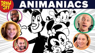 Animator Vs Cartoonist Draw Animaniacs From Memory • DrawOff [upl. by Nolyag564]