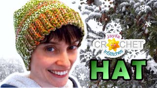 Crochet Hat Tutorial  Easy Perfect Fit Pattern [upl. by Alliuqa]