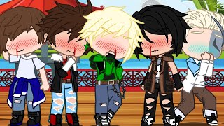 One kiss meme  Ninjago AU my ships  inspi by infinityxfilmsofficial [upl. by Esilanna]