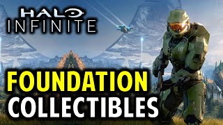 Foundation All Collectibles Location  Audio Logs amp Skull  Halo Infinite Collectibles Guide [upl. by Nyrat]