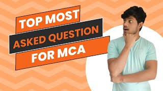 Mca Most Asked Question  Mca Admission 2024  25  Mca Guidance  Rohit  Placement😱  Jobs  Rohit [upl. by Ias]