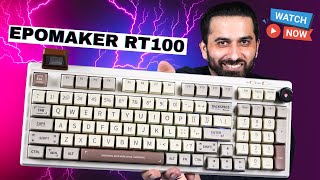 Epomaker RT100 hot swappable mechanical Retro keyboard with screen  Born Creator [upl. by Yak]