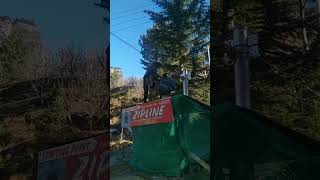 zipline adventure travel travelvlog manali [upl. by Johiah]