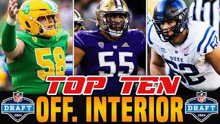 Top Interior Offensive Linemen in the 2024 NFL Draft  Guard amp Center Rankings [upl. by Huberty]