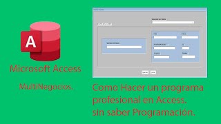 Como Crear una Base de Datos Profesional en Access [upl. by Yanad]